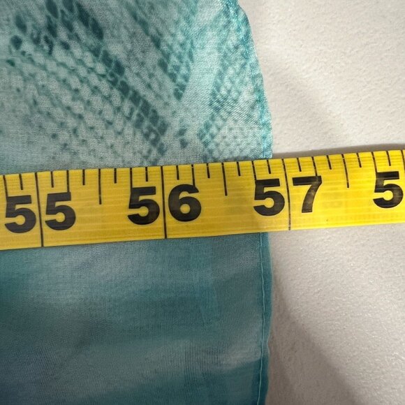 Boston Proper Maxi Dress Women Medium Blue Tonal Print Sleeveless Stretch V-Neck - Picture 11 of 12